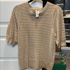 Joie Beige Crew Neck Sweater